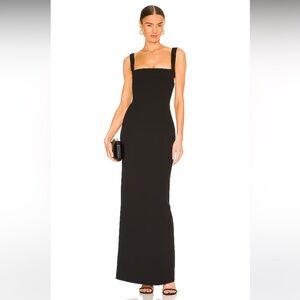 Solace London Joni Maxi Dress in Black